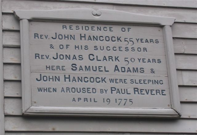 Clarke-Hancock house plaque